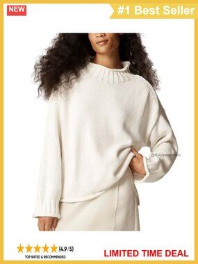 Women's Oversized Roll Neck Sweater Long Sleeve Pullover Casual